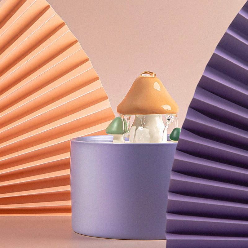 Mushroom Water Fountain for Cats