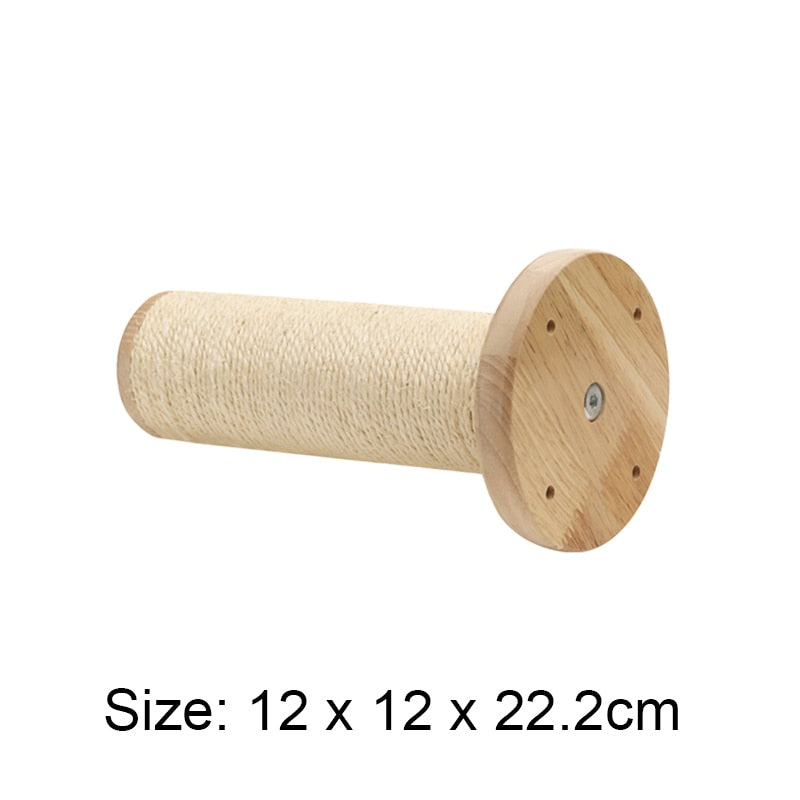 1pcWall-mounted Cat Hammock Bed Pet Furniture Kitten Wall Shelf Set Cat Perch Wooden Scratching Climbing Post Cat Tree House Toy