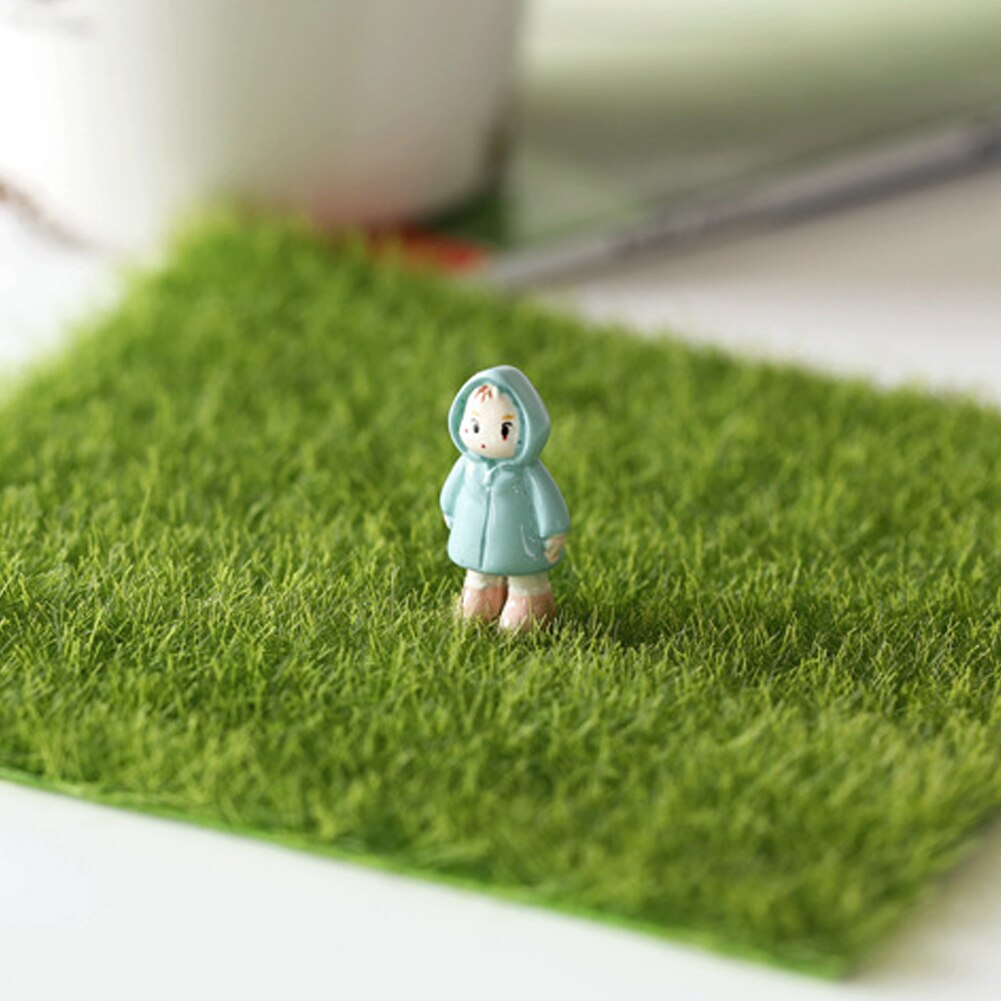 Aritificial Square Lawn Piece for Fish Tank Aquarium Microlandschaft Decoration Grass Moss Mat 15*15cm Fish Tank Decoration