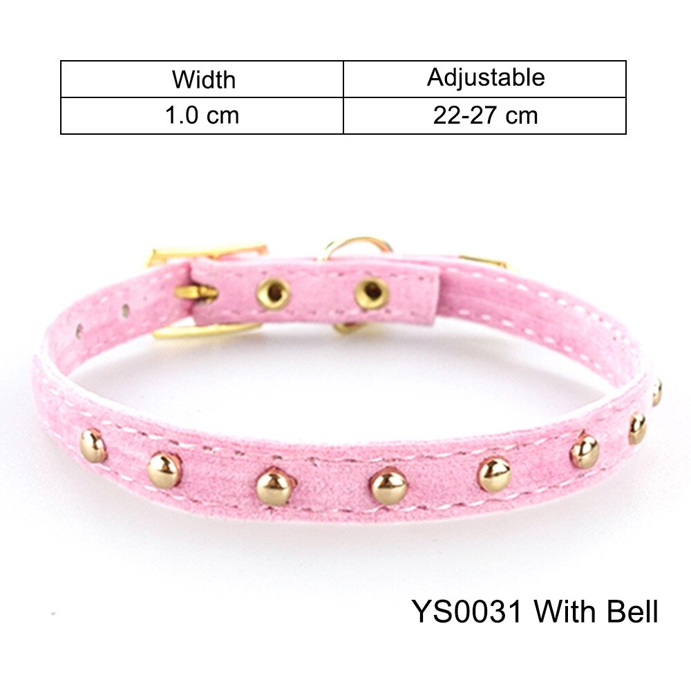 Cat Collar With Bell Safety Cat Collars Puppy Dog Collar For Cats Small Dogs Kittens Solid Pet Collarhu Products cat necklace