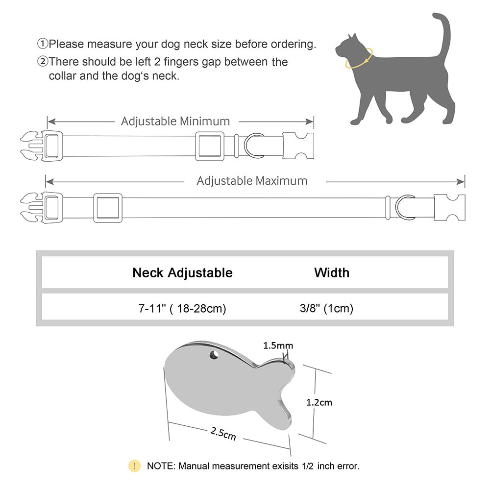 Bohemia Personalized ID Pet Cat Collar Free Engraving Custom Nylon Safety Breakaway Puppy Cat Collars Necklace Pet Accessories