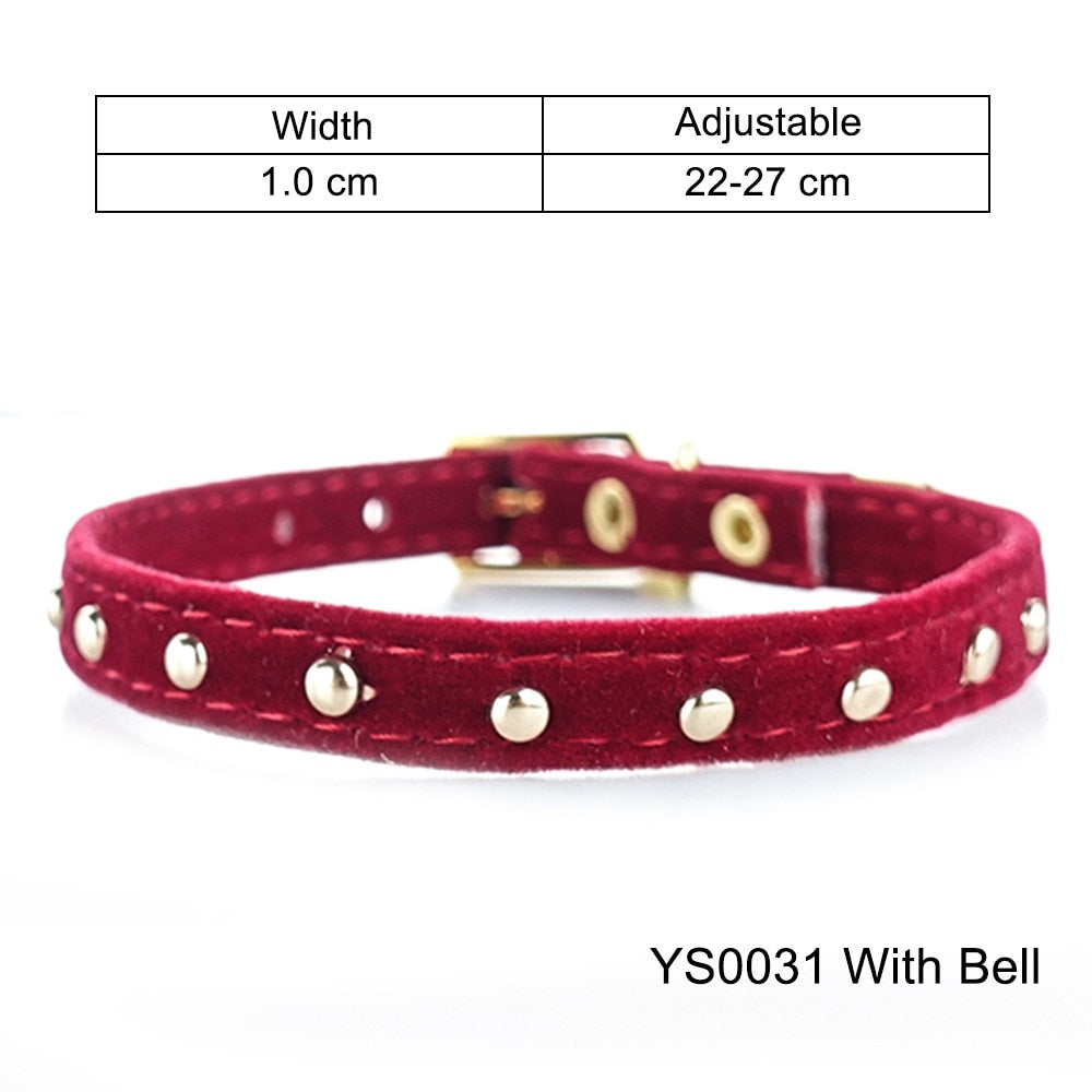 Cat Collar With Bell Safety Cat Collars Puppy Dog Collar For Cats Small Dogs Kittens Solid Pet Collarhu Products cat necklace