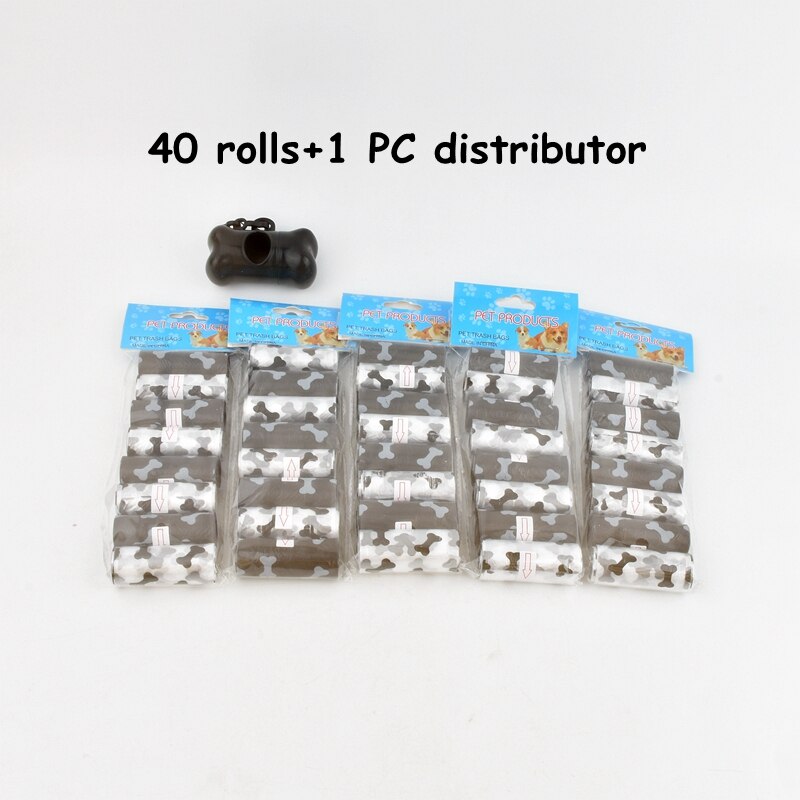 15bag/Roll Dog Cat Poop Bag Collector Pet Pick Up Degradable Garbage Bag Convenient Clean Waste Trash Bag Outdoor Pet Supplies