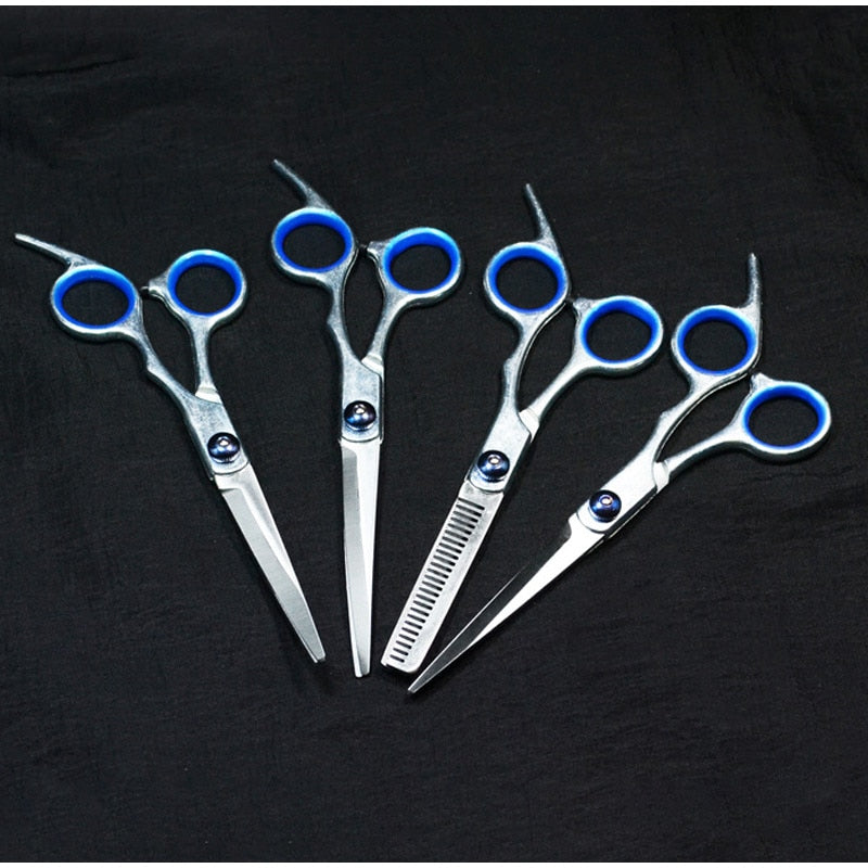 Pet Cat Dogs Grooming Scissors Set Hairdresser Scissors For Dogs Animal Barber Straight Bend UP Curved Shears Teeth Cutting Tool