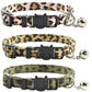 Cat Collar Breakaway with Bell Leopard Durable &amp; Safe Cute Kitten Collars Safety Adjustable Kitty Collar for Cat Puppy 7.5-11in