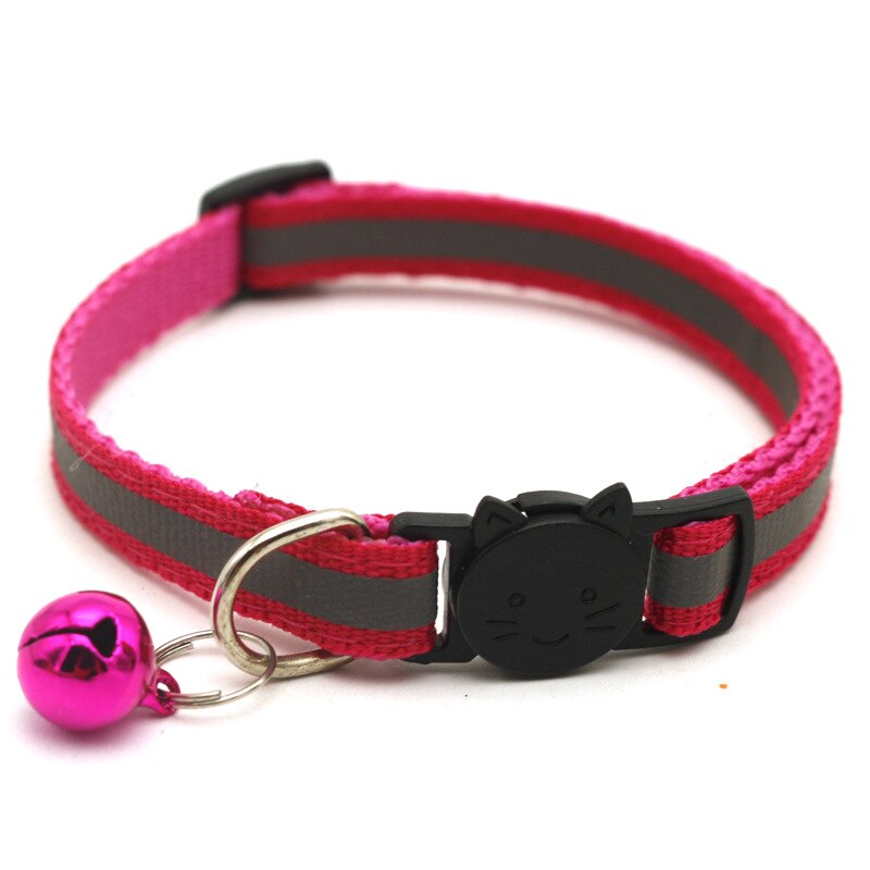 12 Colors Reflective Cats Bells Collars Adjustable Dog Leash Pet Collar for Cats And Small Dogs Pet Supplies