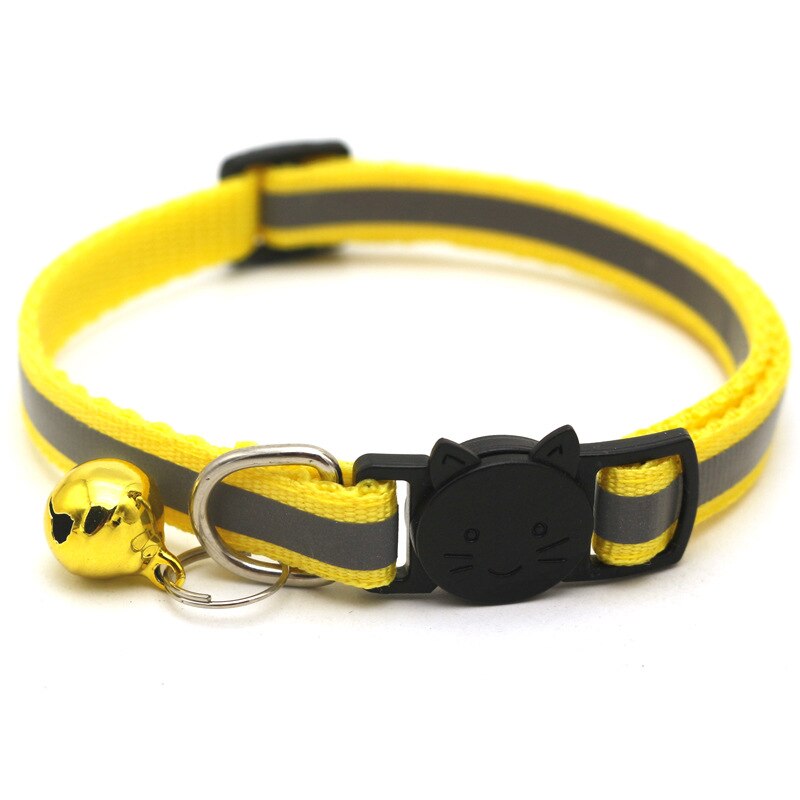 12 Colors Reflective Cats Bells Collars Adjustable Dog Leash Pet Collar for Cats And Small Dogs Pet Supplies