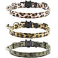 Cat Collar Breakaway with Bell Leopard Durable &amp; Safe Cute Kitten Collars Safety Adjustable Kitty Collar for Cat Puppy 7.5-11in