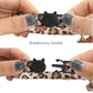 Cat Collar Breakaway with Bell Leopard Durable &amp; Safe Cute Kitten Collars Safety Adjustable Kitty Collar for Cat Puppy 7.5-11in