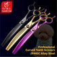 Fenice high-end 7.25 inch professional dog grooming scissors curved thinning shears for dogs & cats animal hair tijeras tesoura