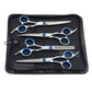 Pet Cat Dogs Grooming Scissors Set Hairdresser Scissors For Dogs Animal Barber Straight Bend UP Curved Shears Teeth Cutting Tool