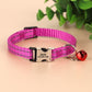 Personalized Cat Collar Reflective Nylon Dog Cats ID Collars With Bell Free Engraving for Cats Small Dogs Chihuahua 10 Colors