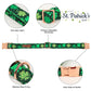 Unique Style Paws st partick Day Dog Collar with Bow Clover Green Shamrock Pet Collar Flower Dog Collar Large Medium Small Dog