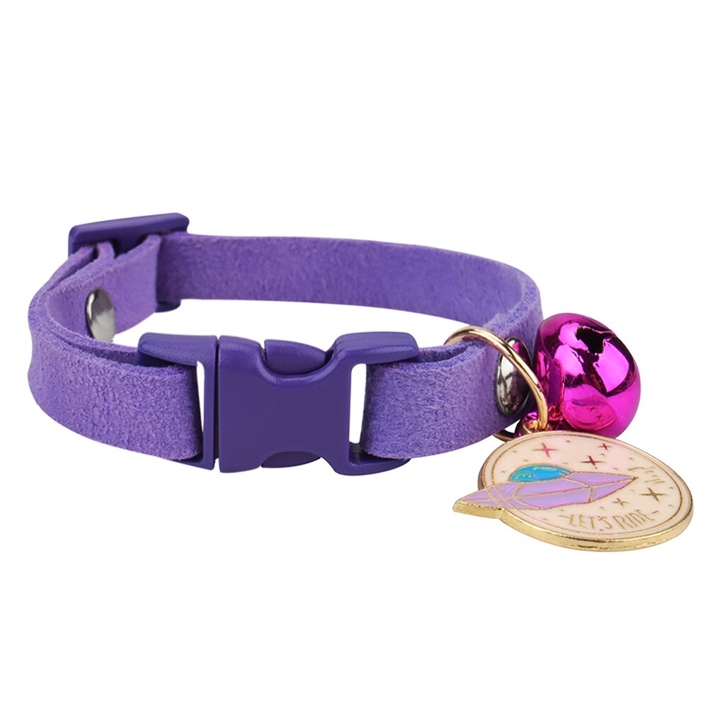Adjustable Cat Collar, Cute Cat Bib Collar with Bells and Trinkets Pendant Pet Collar for Cats and Puppies Kitten Accessories