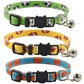Cat Collar Breakaway with Bell Leopard Durable &amp; Safe Cute Kitten Collars Safety Adjustable Kitty Collar for Cat Puppy 7.5-11in