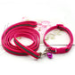 Cute Dog Paw Print Pet Traction Rope Puppy Collar Set Multiple Colors Adjustable Puppy Cat Accessories Pet Supplies 1.2M
