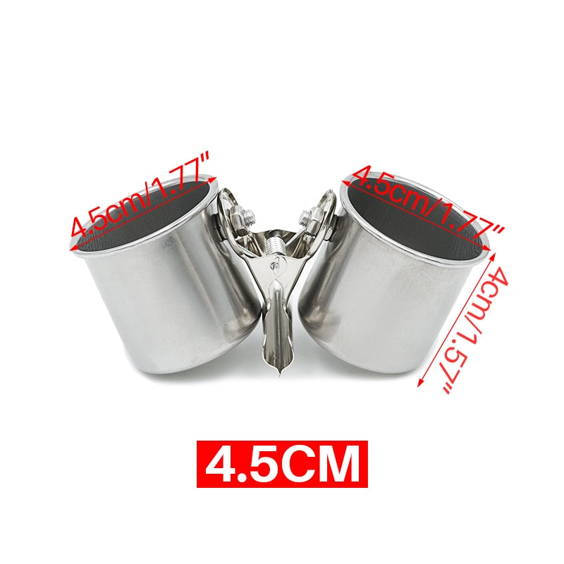 Stainless Steel Cage Stand Double Cups with Clip Bird Parrot Double Food Water Feeding Cups Dispenser Durable Pet Cage Supplies