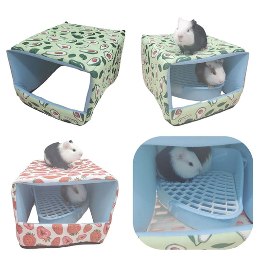 Cute Mini Cage Rabbit Squirrel Winter Warm Mat Guinea Pig Nest Hamster House Small Animal Sleeping Bed Pet Hanging Cage