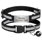 Reflective Cat Collar Engraved Safe Cats Kitten Collars with Bell Puppy Pet Necklace Accessories for Cat Small Dog Chihuahua