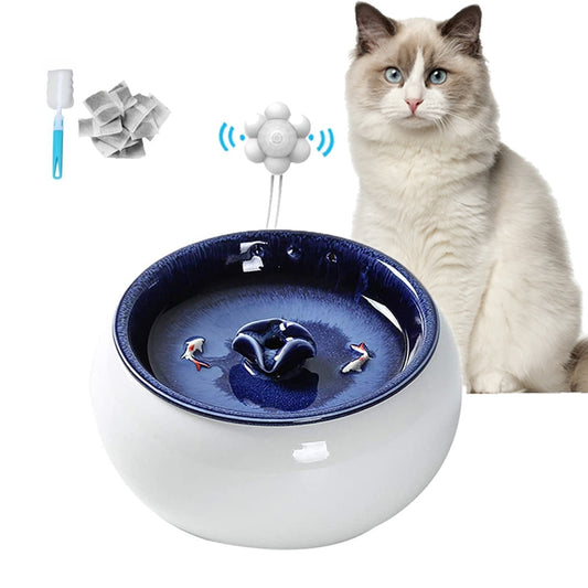 Electric Ceramic Water Fountain for Cats And Small Dogs