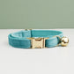 Velvet Cat Collar Bowknot Adjustable Safety Personalized Dog Collar Harness Customized Name Soft Velvet Harness Leash