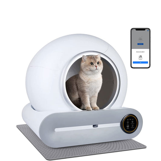 Smart Cat Litter Box Automatic Self Cleaning APP Control Pet Toilet Litter Tray Ionic Deodorizer Pet Products Arenero Gato 65L