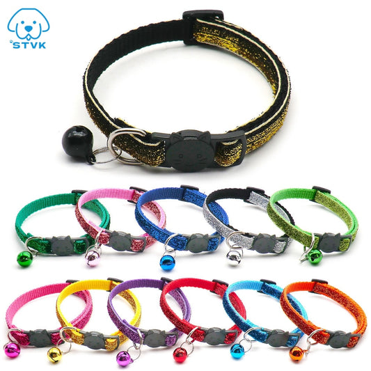 Cute Cat Collar With Fruit Pendant Adjustable Collars With Cat Head Pattern Bells Pendant Reflective Pets Collar Cat Accessories
