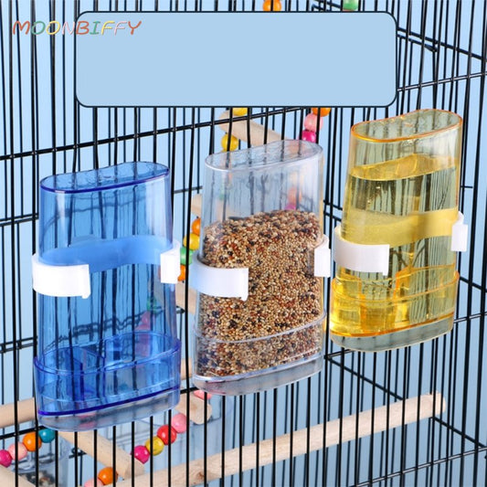 Bird Water Feeder Automatic Bird Waterer Food Feeder Dispenser for Parrot Parakeet Cockatiel Lovebird Cage Accessories