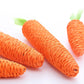 Giocattolo per gatti con carota, corda di carta, giocattoli da masticare, campanello incorporato, piccoli animali, giocattoli carini per animali domestici all'ingrosso
