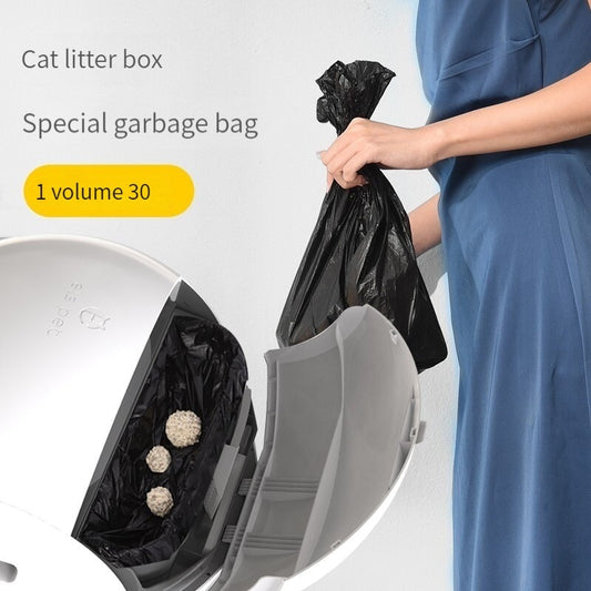 Self Cleaning Litter Box Garbage bag Smart Litter Box Large Cat Toilet Drawer Type Fully Closed Cat Tolilet Anti Spla