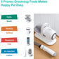 Pet Grooming Kit & Vacuum Suction 99% Pet Hair,Professional Grooming with 5 Proven Grooming Tools for Dogs Cats or Other Animals