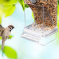 No Mess Bird Feeders Automatic Parrot Feeder Drinker Acrylic Seed Food Container Cage Accessories For Small And Medium Parakeets