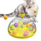 Funny Cat Windmill Toys Interesting Turntable for Kitten Pets Interactive Educational Toy with Luminous Ball Catnip Cat Product