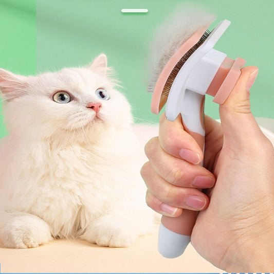 Pet Dog Brush Cat Comb Self-Cleaning Pet Hair Removal Floating Hair Automatic Hair Removal Comb Pet Supplies