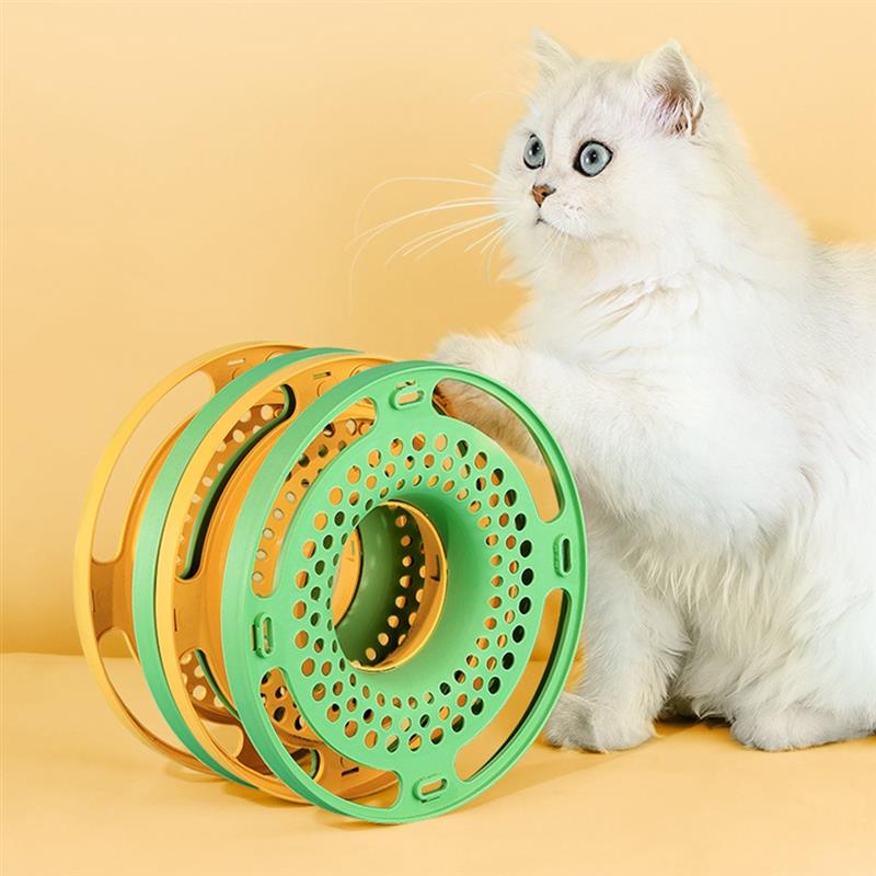 3 Levels Cat Tracks Toy With Balls Pet Cat Toy Tower Tracks Disc Puzzle Exercise Teaser Interactive Chase Toys For Cats Kitten