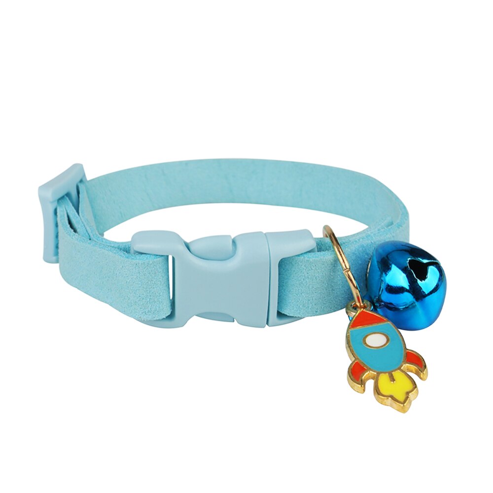 Adjustable Cat Collar, Cute Cat Bib Collar with Bells and Trinkets Pendant Pet Collar for Cats and Puppies Kitten Accessories