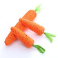 Giocattolo per gatti con carota, corda di carta, giocattoli da masticare, campanello incorporato, piccoli animali, giocattoli carini per animali domestici all'ingrosso