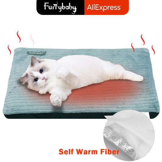 Dog Bed Self-heating Pet Mat Dog Blanket Cat Bed Small Medium Size Large Hot Mat Blanket  Thicker Warm Bed Pet Blanket מיטה לכלב