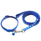 Cute Dog Paw Print Pet Traction Rope Puppy Collar Set Multiple Colors Adjustable Puppy Cat Accessories Pet Supplies 1.2M