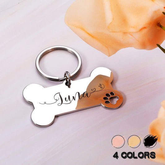 Personalized Pet  Dog Tags Shiny Steel Free Engraving Kitten Puppy Anti-lost Collars Tag for Dog Cat Nameplate Pet Accessoires