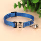 Personalized Cat Collar Reflective Nylon Dog Cats ID Collars With Bell Free Engraving for Cats Small Dogs Chihuahua 10 Colors