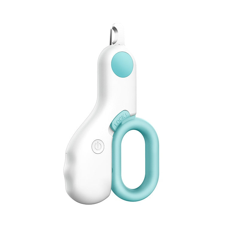 Professional Pet Nail Clipper LED Light Cat Dog General Lighting Ear Mites for Nail File Beauty Tool Trimmer with Safety Lock