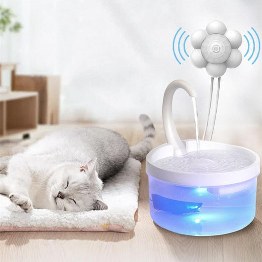 2L Cat Water Fountain Filter Automatic Sensor Drinker For Cats Feeder Pet Water Dispenser Auto Drinking Fountain For Cats