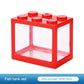 Mini Betta Fish Tank Creative Building Block Fish Cylinder Landscape Lamp LED Light Home Table Decoration accesorios para pecera