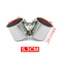 Stainless Steel Cage Stand Double Cups with Clip Bird Parrot Double Food Water Feeding Cups Dispenser Durable Pet Cage Supplies