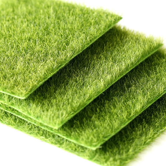 Aritificial Square Lawn Piece for Fish Tank Aquarium Microlandschaft Decoration Grass Moss Mat 15*15cm Fish Tank Decoration