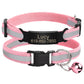 Reflective Cat Collar Engraved Safe Cats Kitten Collars with Bell Puppy Pet Necklace Accessories for Cat Small Dog Chihuahua