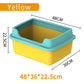 Large Capacity Cat Litter Box Semi-closed Plastic Sand Box for Cats Pet Toilet Anti Splash Cat Tray Cleaning Bath Basin Supplies