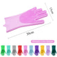 Pet Grooming Cleaning Gloves Dog Cat Bathing Shampoo Glove Scrubber Magic Dishwashing Cleanner Sponge Silicon Hair Removal Glove