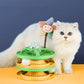 3 Levels Cat Tracks Toy With Balls Pet Cat Toy Tower Tracks Disc Puzzle Exercise Teaser Interactive Chase Toys For Cats Kitten